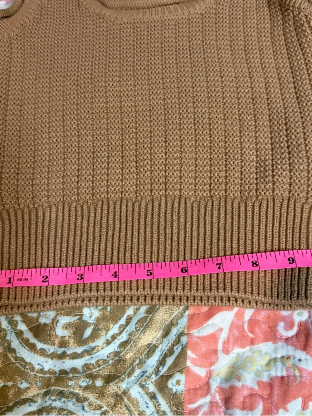 Quince 100% Organic Cotton Waffle Cropped Sweater Tank Coastal cropped Fit XS - Picture 9 of 13